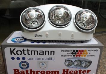 Đèn sưởi nhà tắm Kottmann với kiểu dáng sang trọng, hiện đại