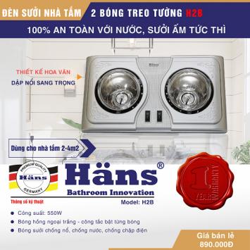 Hình ảnh giá cả thông tin đèn sưởi nhà tắm chính hãng Hans 