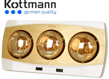 5 lý do nên chọn đèn sưởi nhà tắm Kottmann 3 bóng vàng