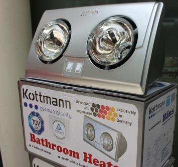 Đèn sưởi nhà tắm Kottmann thỏa mãn tối đa nhu cầu người tiêu dùng
